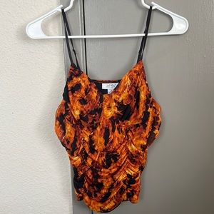 Flame Crop Top